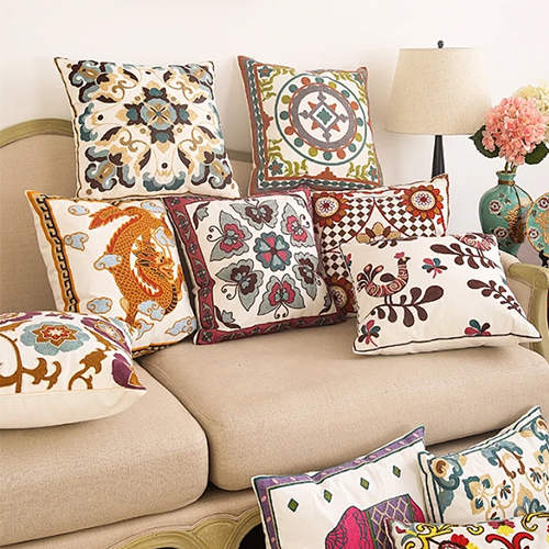 Sublimation Ink Applied to cushions